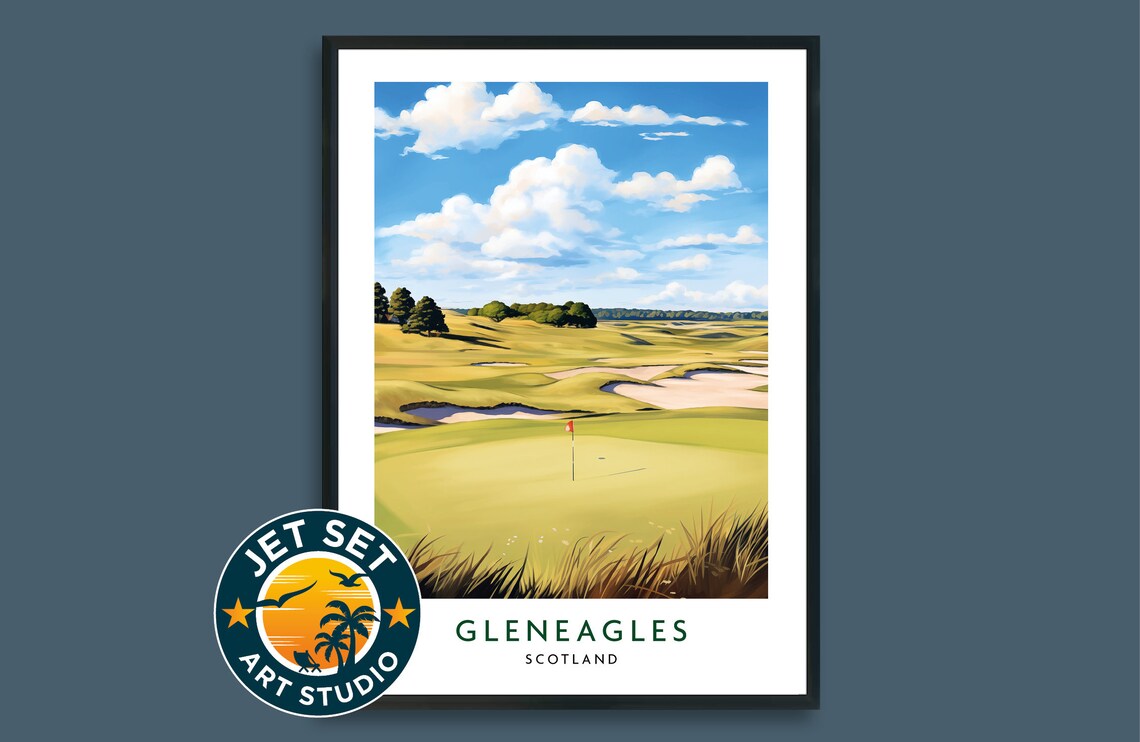 Gleneagles Golf Course Poster Print, Scotland