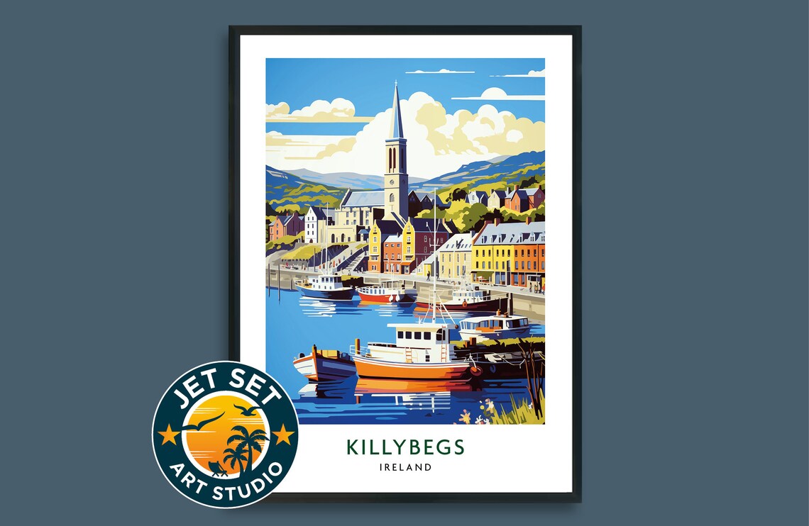 Killybegs Donegal Ireland Travel Poster