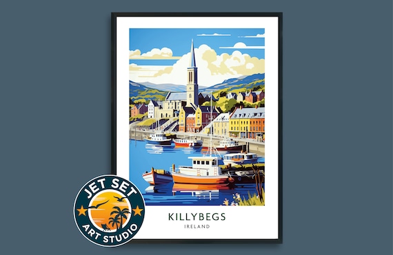 Killybegs Donegal Ireland Travel Poster