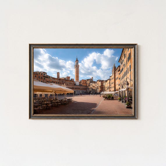 Siena Piazza Del Campo Photography Art Print