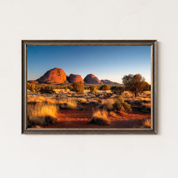 Kata Tjuta Wall Art Australia Outback Print Desert Landscape Photography Decor