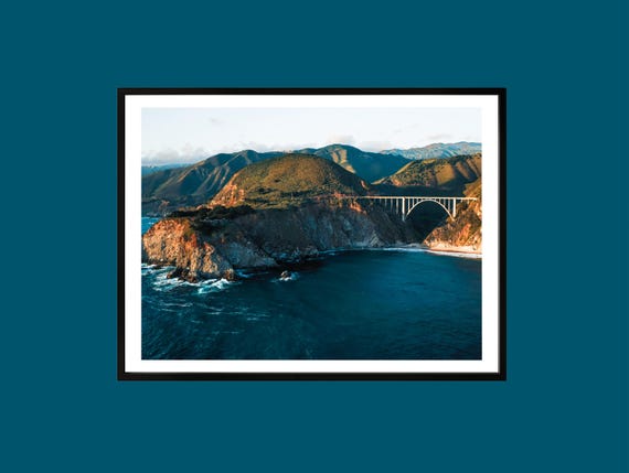 Bixby Bridge Photography Print Big Sur Coast Highway 1