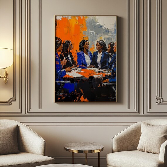 Black Women Art Print Ethnic Home Decor Juneteenth Gift