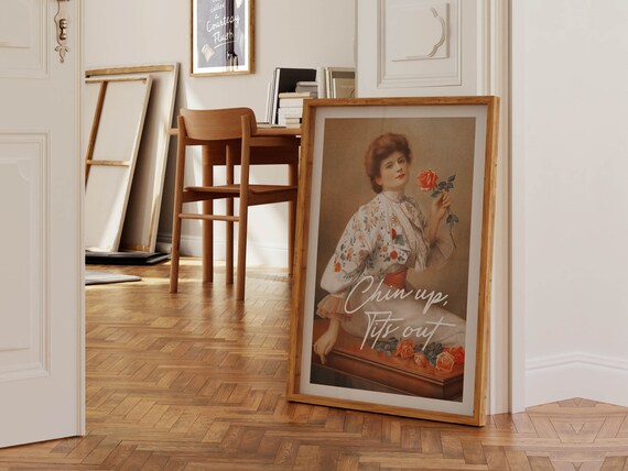 Funny Woman's Bathroom Vintage Toilet Humor Poster