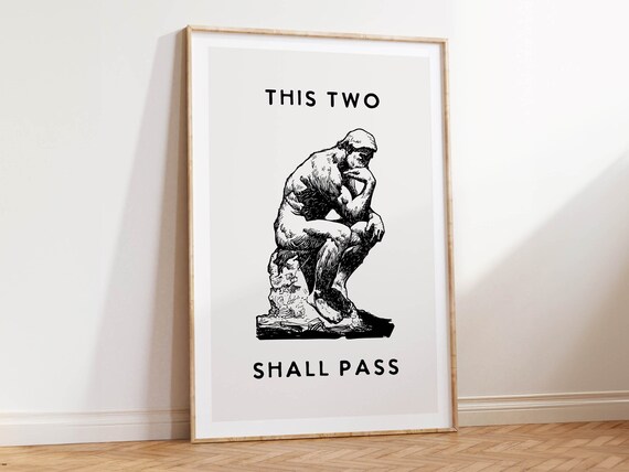Retro Funny Bathroom Poster, Bathroom Wall Art