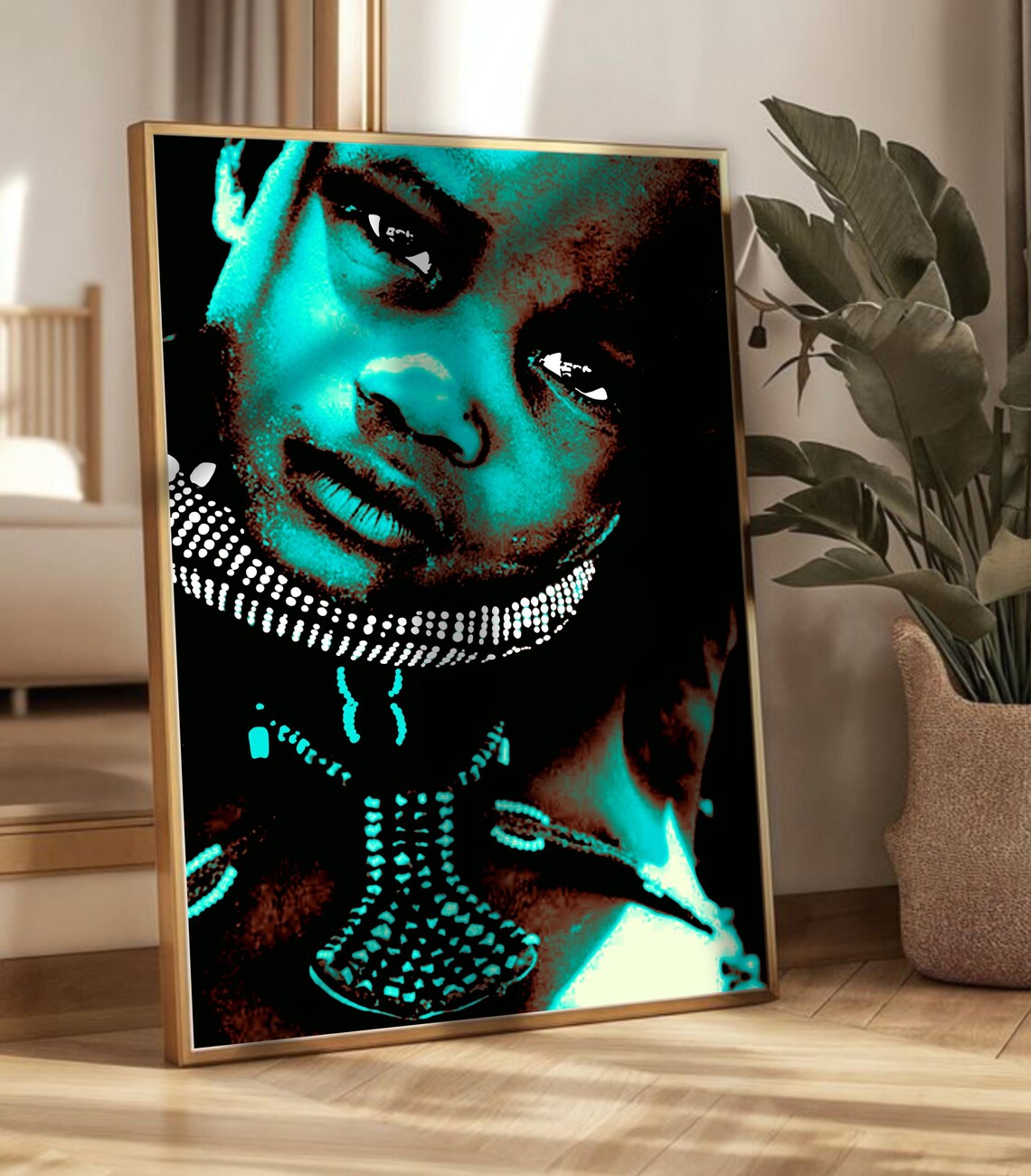 African Abstract Wall Art Print - Image 4