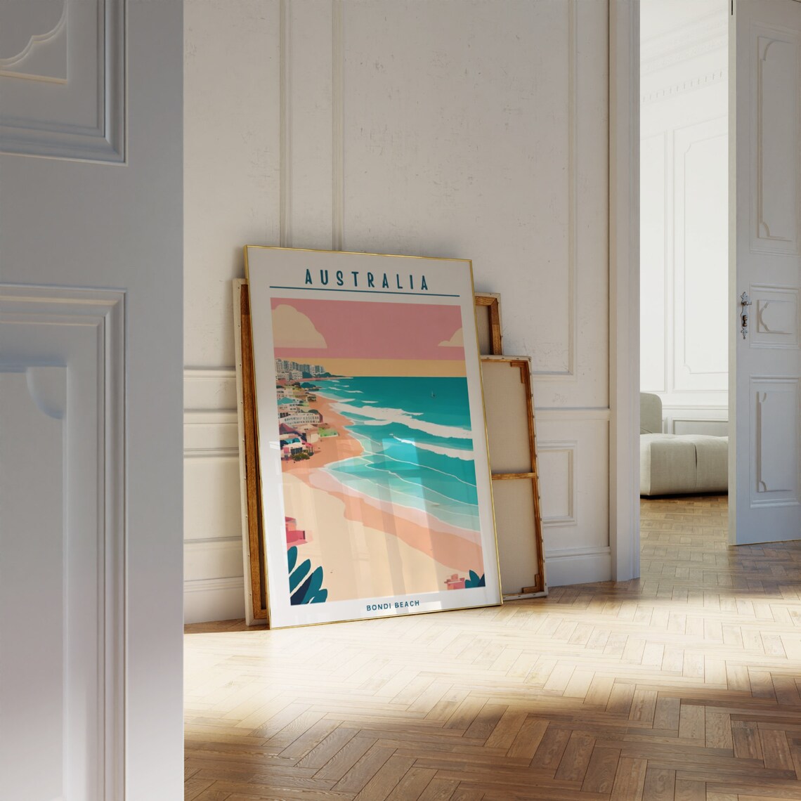Bondi Beach Maximalist Travel Poster, Australia - Image 4