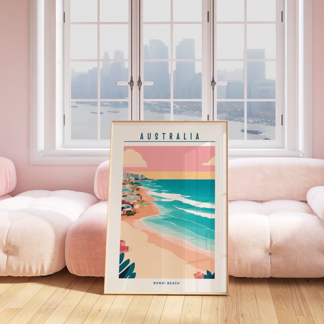 Bondi Beach Maximalist Travel Poster, Australia - Image 2