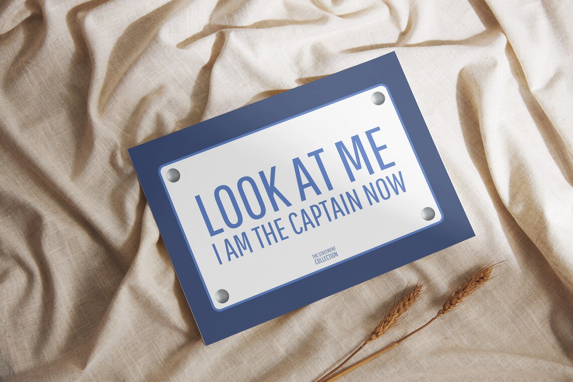Look at Me I Am the Captain Now Captain Phillips Movie Quote Poster - Image 3