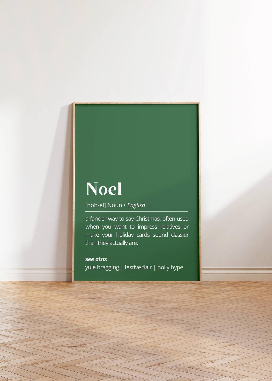 Noel Definition Fancier Way to Say Christmas Dictionary Style Poster - Image 2