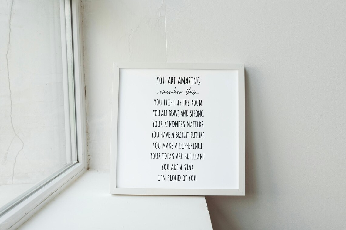 You Are Amazing Affirmation Art Print for Kids - Image 2
