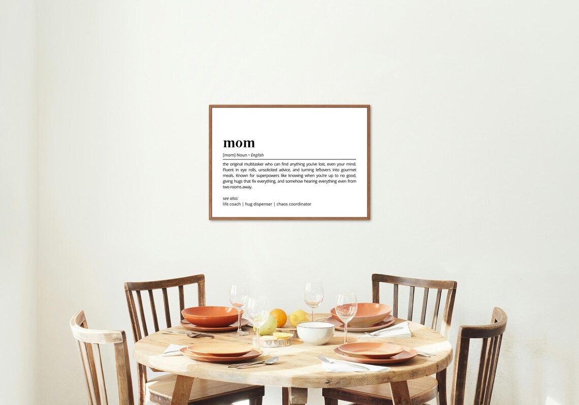 Funny Mom Definition Humorous Word Art Print - Image 2