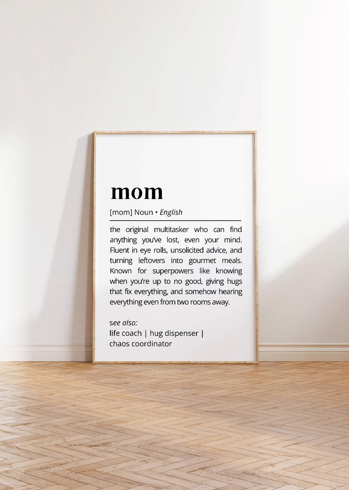 Funny Mom Definition Humorous Word Art Print - Image 3