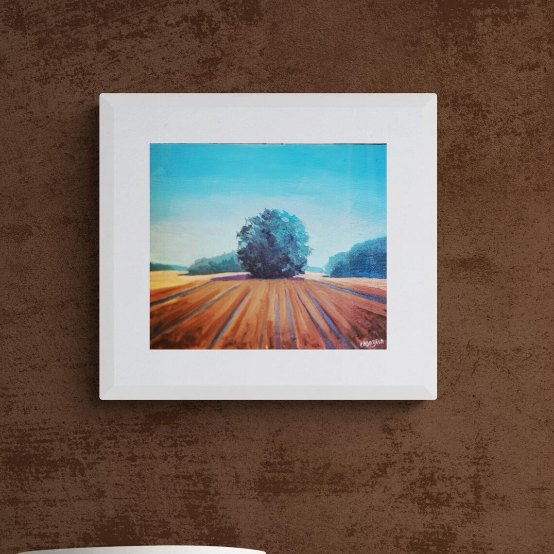 Serene Horizon Original Oil Landscape Painting - Image 2