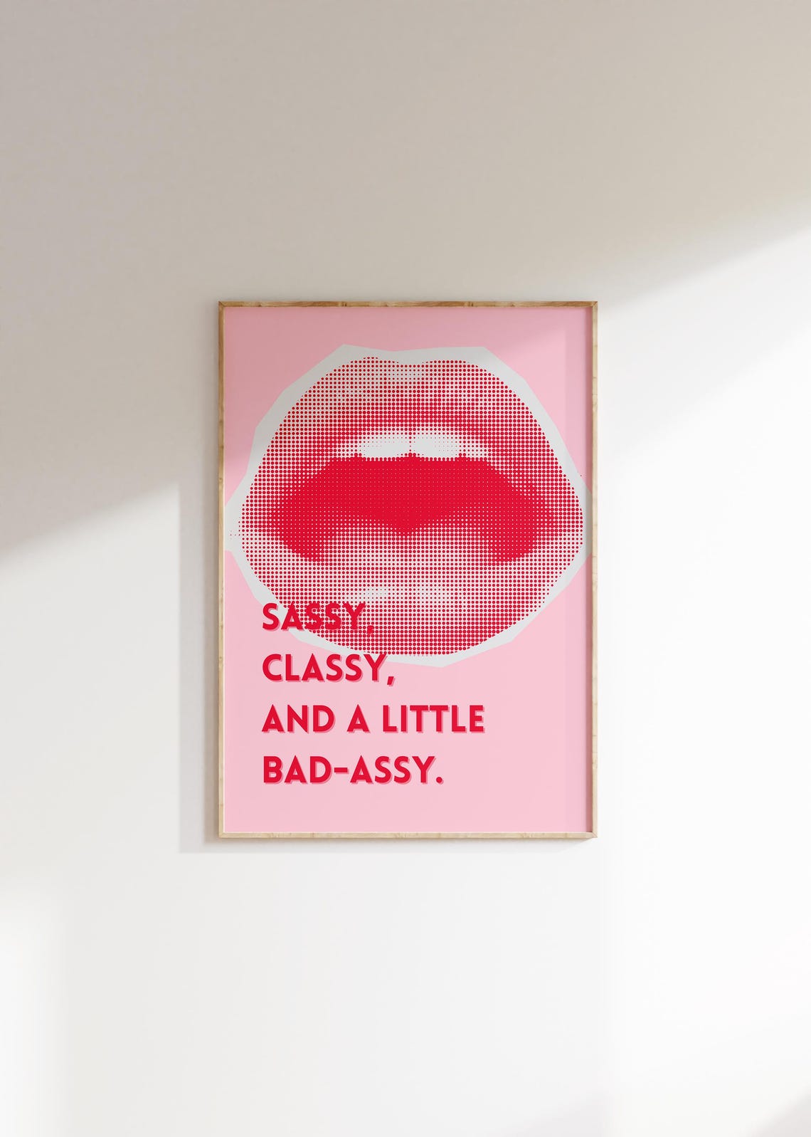 Always Extra Never Ordinary Flapper Disco Pink Quote Wall Poster - Image 3