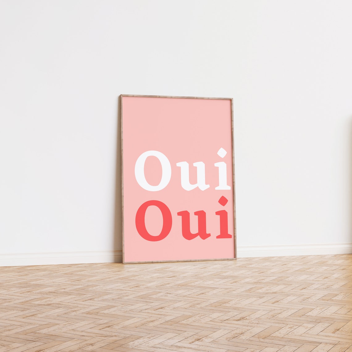 Oui Oui Oui Oui Poster Oui Oui Slogan Print Bathroom Print Oui Oui French Slogan Print Oui Oui Dorm Room Colorful Wall Art - Image 2