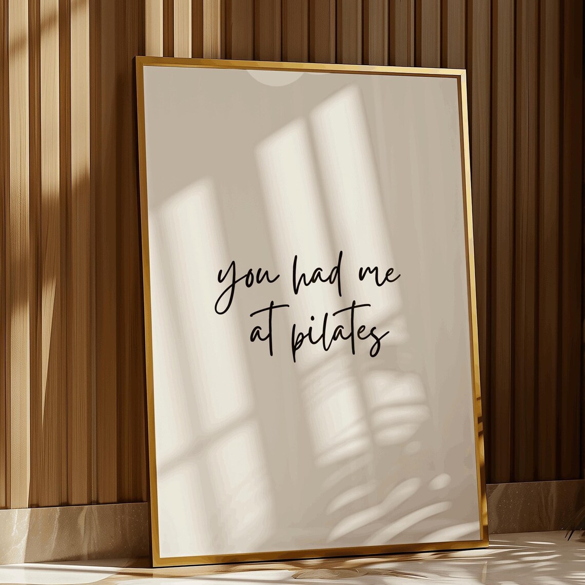 You Had Me At Pilates Quote, Funny Exercise Room Decor