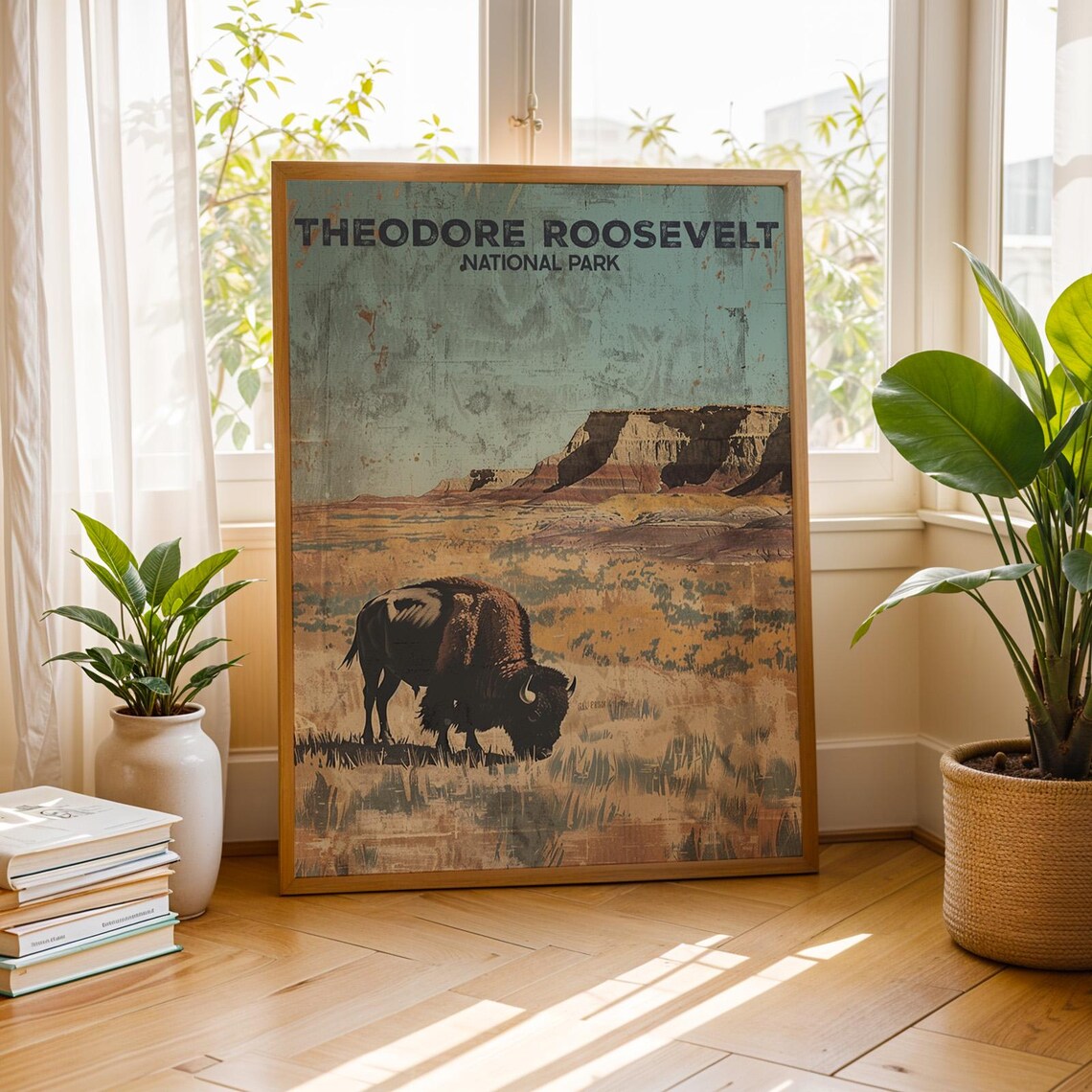 Theodore Roosevelt National Park Vintage Poster