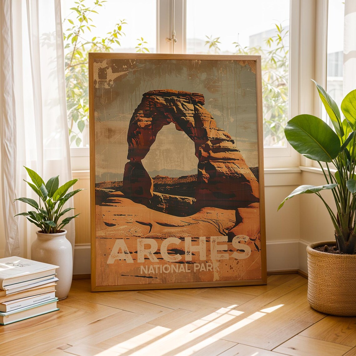 Arches National Park Vintage Poster, Travel Poster