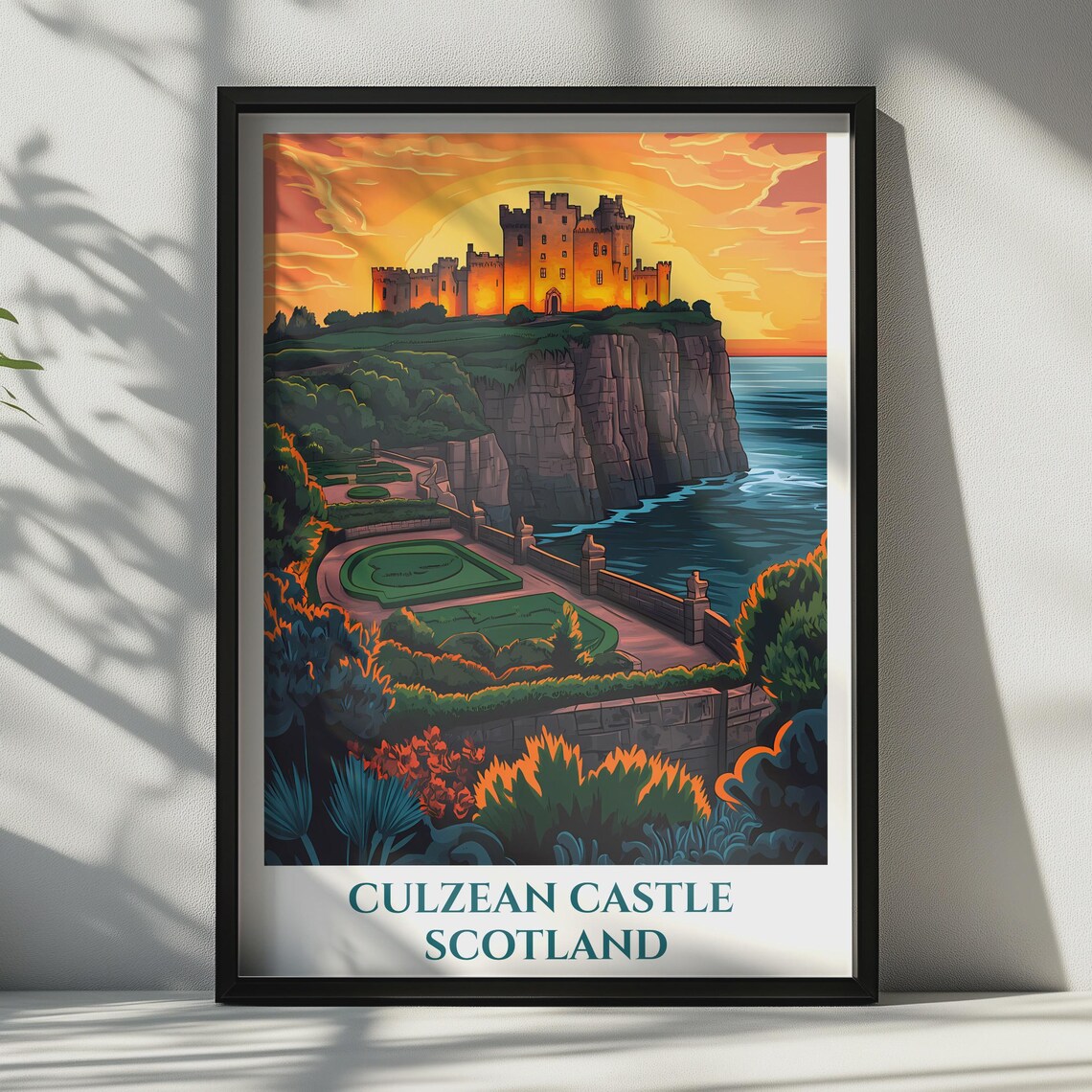 Culzean Castle Scotland Travel Poster