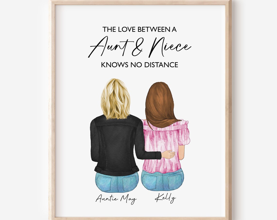 The Love Between Aunt And Niece Knows No Distance Gift Poster