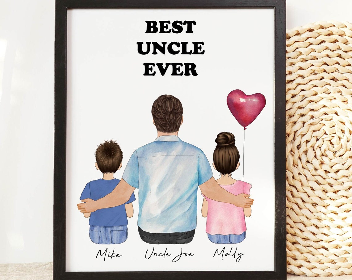 Personalized Birthday Gift For Uncle From Niece Nephew Uncle Gift Custom Uncle Print Best Uncle Ever Uncle Birthday Gift Brother Gift