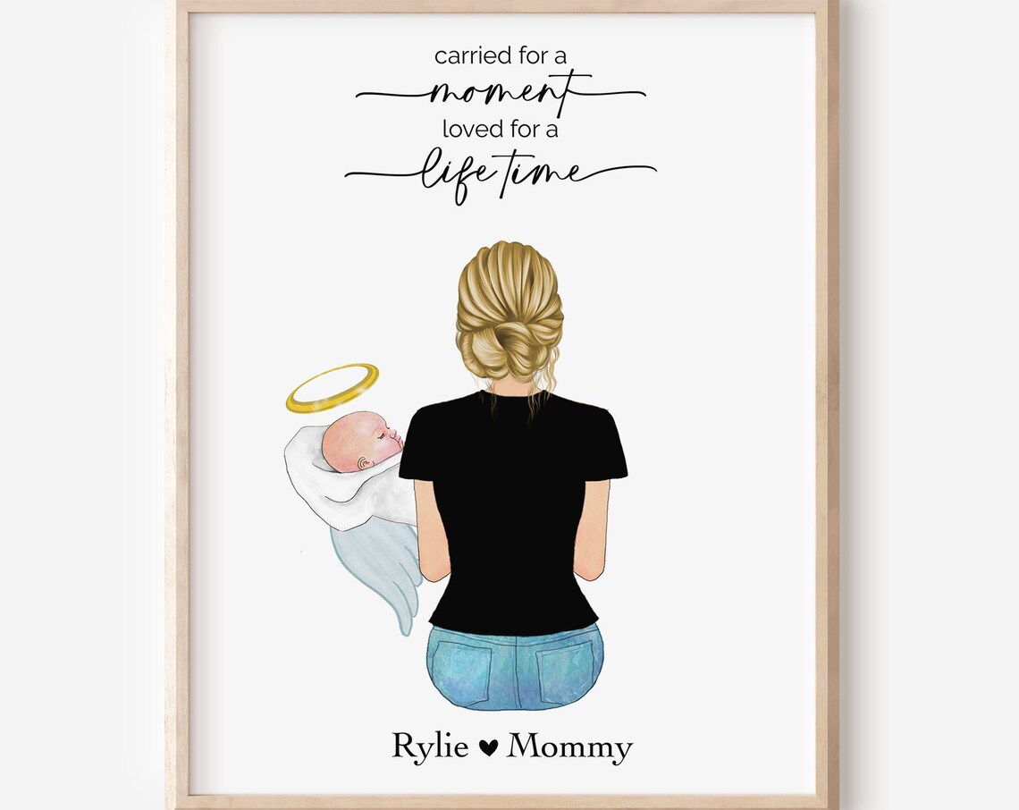 Mama Of Angel Baby Carried For A Moment Loved For Lifetime Poster