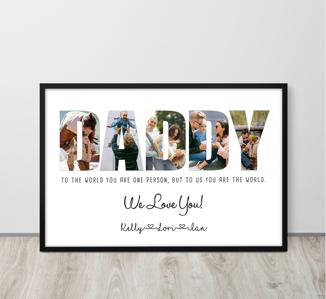 Personalized Fathers Day Gift For Dad, Wall Art Print - Image 3