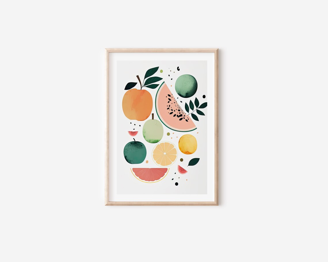 Fruit Print, Minimalist Kitchen Art Print - Image 4