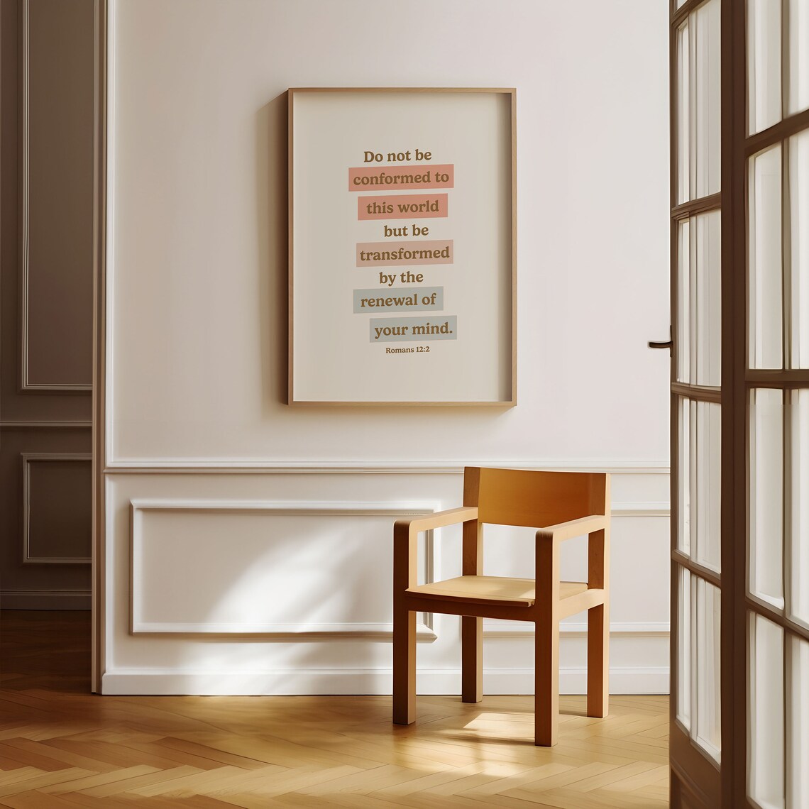 Romans 12:2 Scripture Art Print, Biblical Encouragement - Image 5