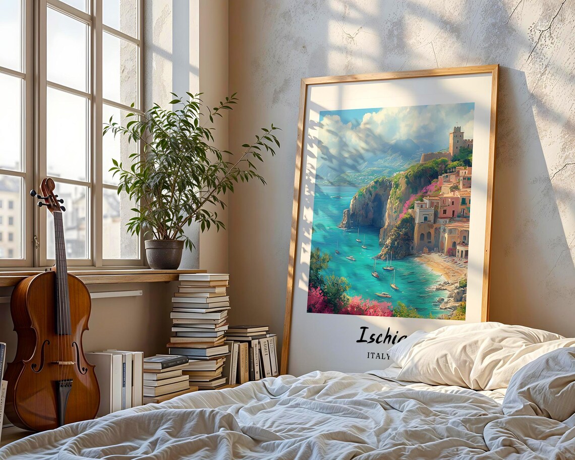 Ischia Italy Travel Poster, Minimalist Italy Poster - Image 3