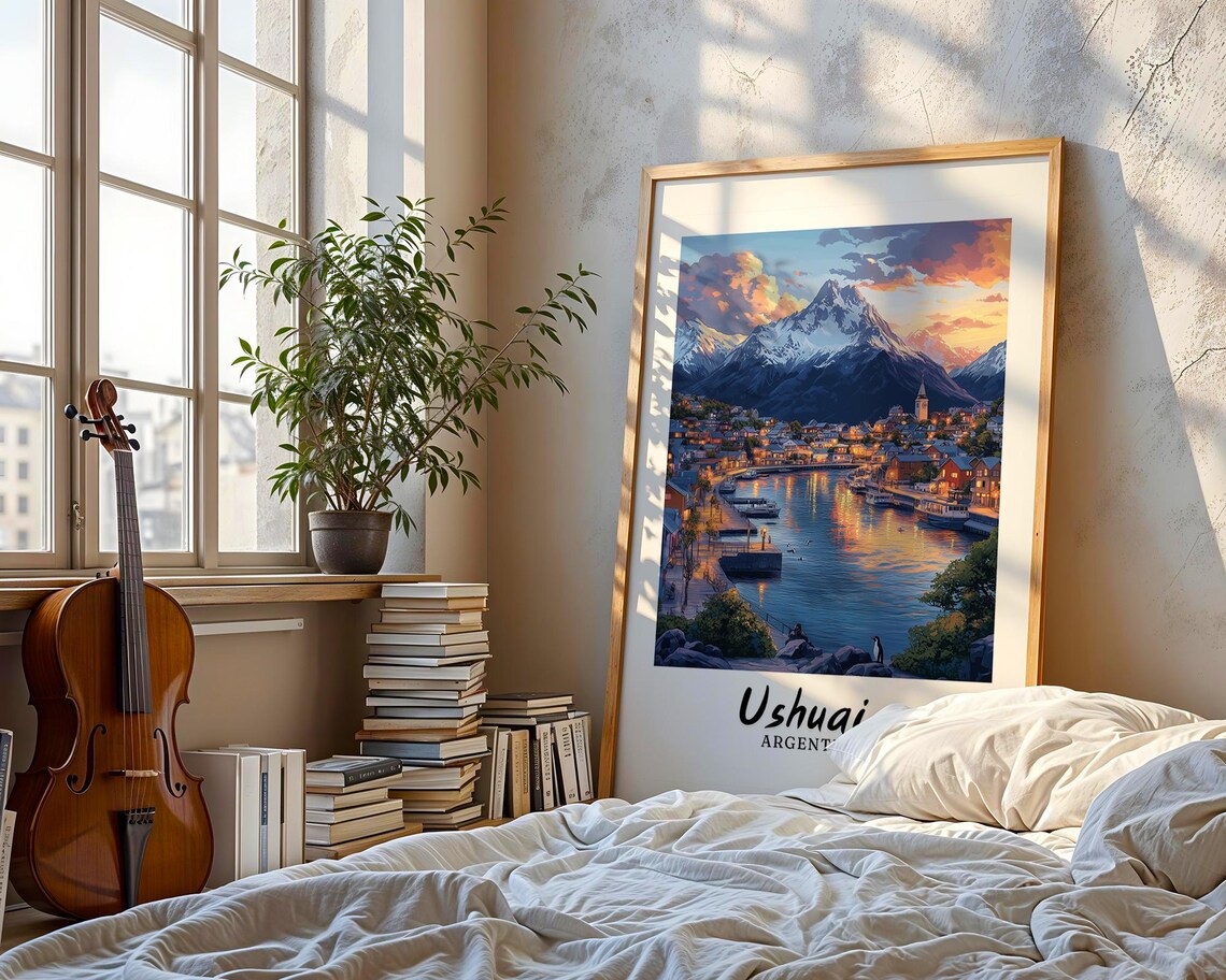 Ushuaia Travel Poster, Argentina Wedding Gift - Image 3