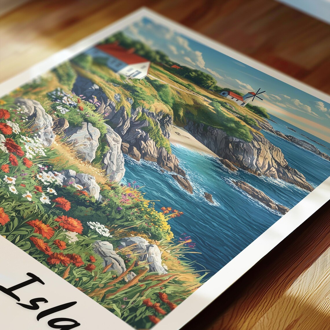 Bornholm Island Denmark Minimalist Travel Poster - Image 2
