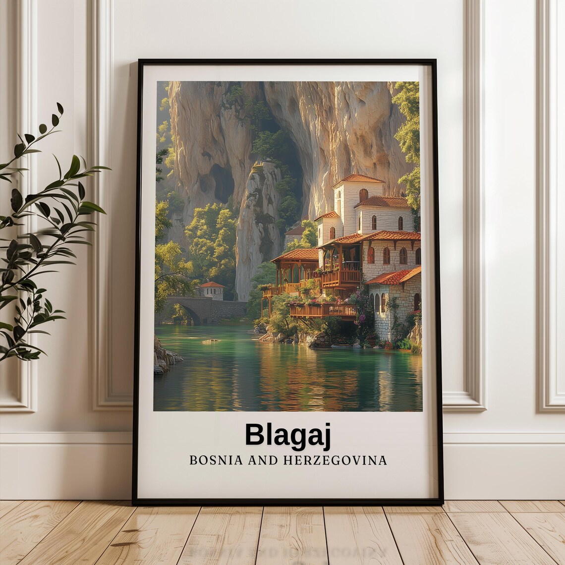Blagaj Travel Poster, Bosnia And Herzegovina