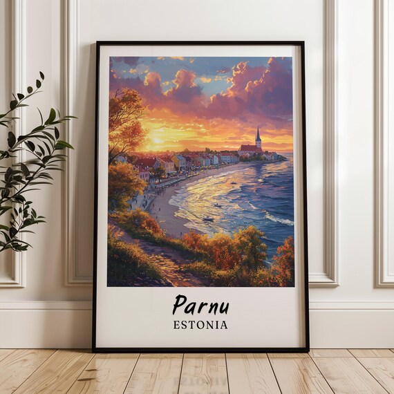 Pärnu, Estonia Wedding Gift Illustration