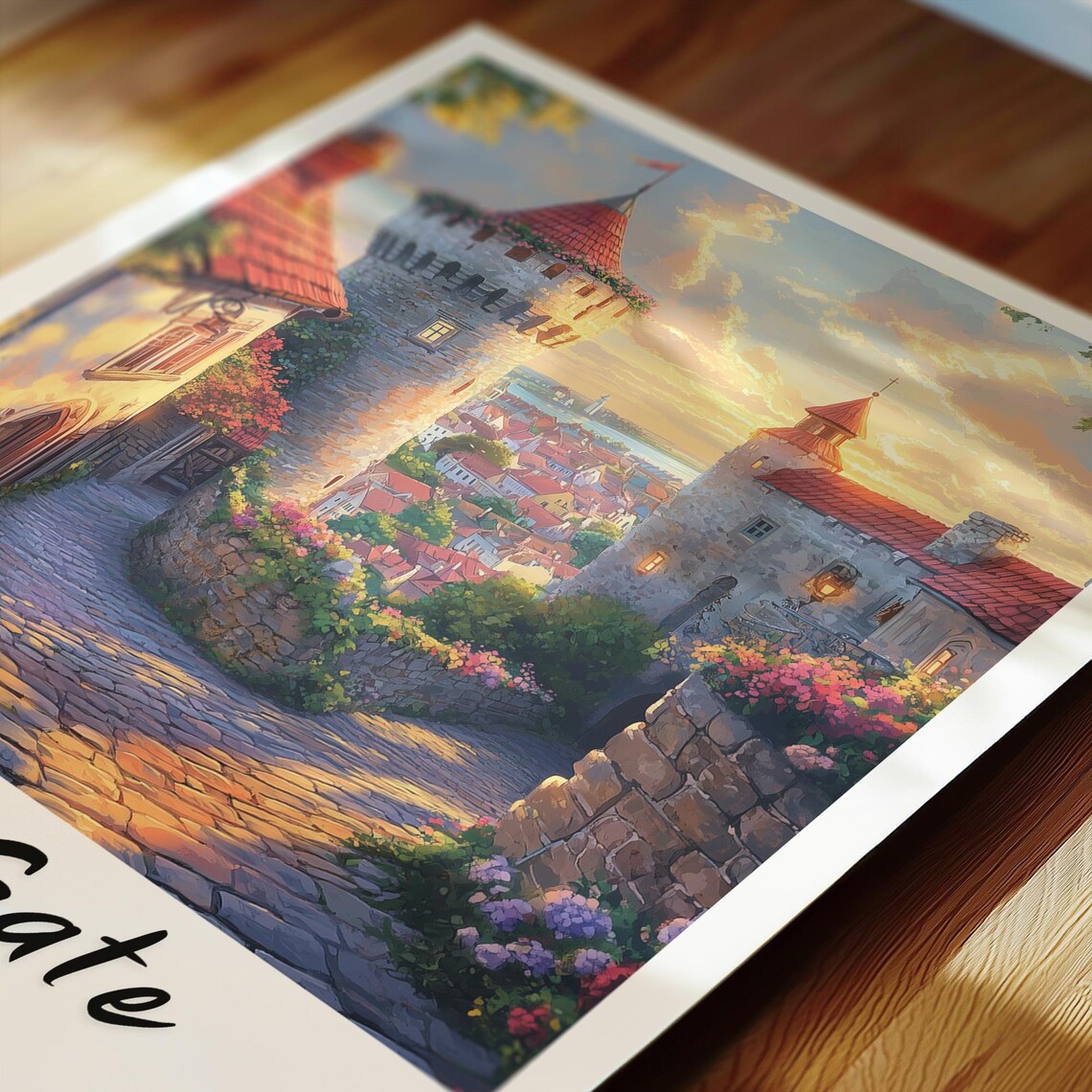 Viru Gate, Estonia Wedding Gift Poster - Image 2
