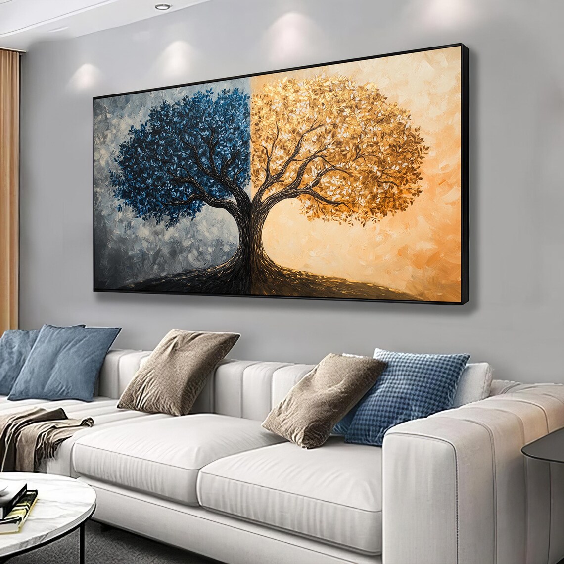 Modern Tree Painting, Tree Wall Decor Poster