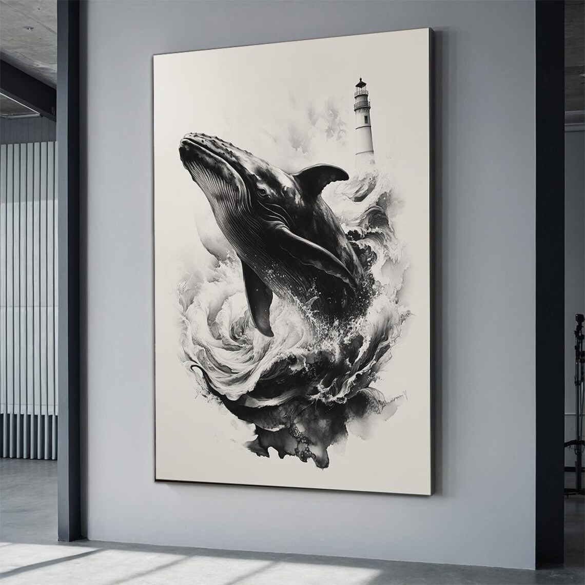Minimalist Black Whale Wall Art Black And White Whale Print Ocean Photography Nature Wall Art Vintage Photography Sea Life Art
