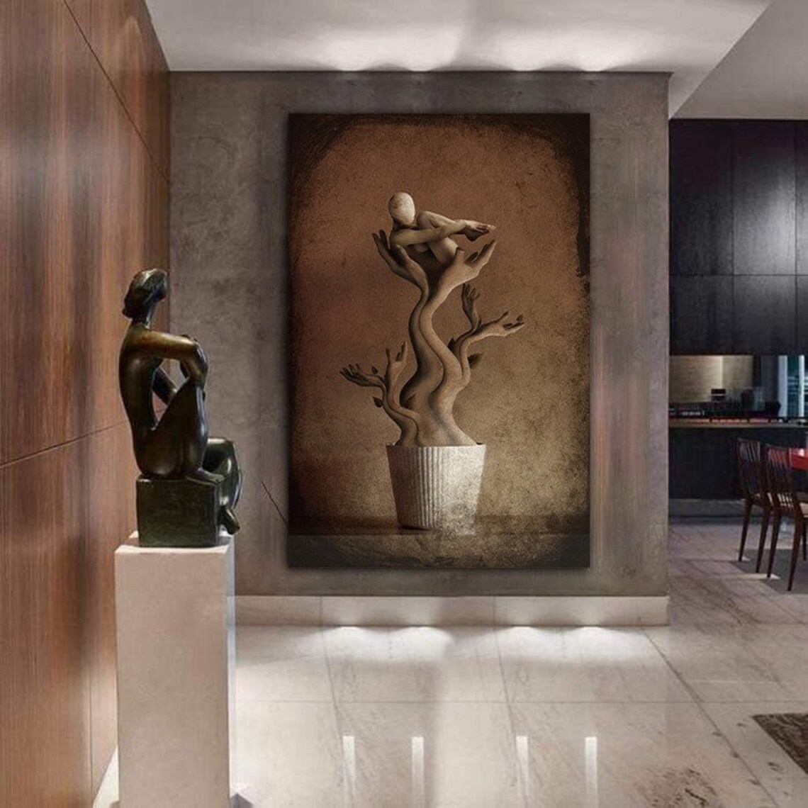 Surrealism Art Print, Surreal Abstract Wall Decor