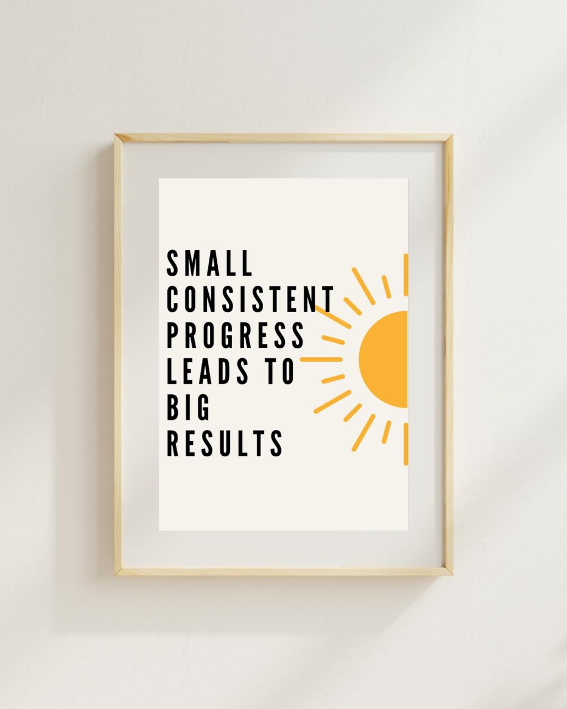 Small Consistent Progress, Inspirational Quote Art Print - Image 4
