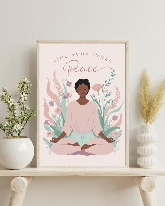Find Your Inner Peace, Yoga Room Meditation Print