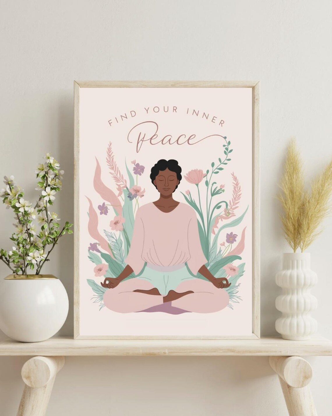 Find Your Inner Peace, Yoga Room Meditation Print