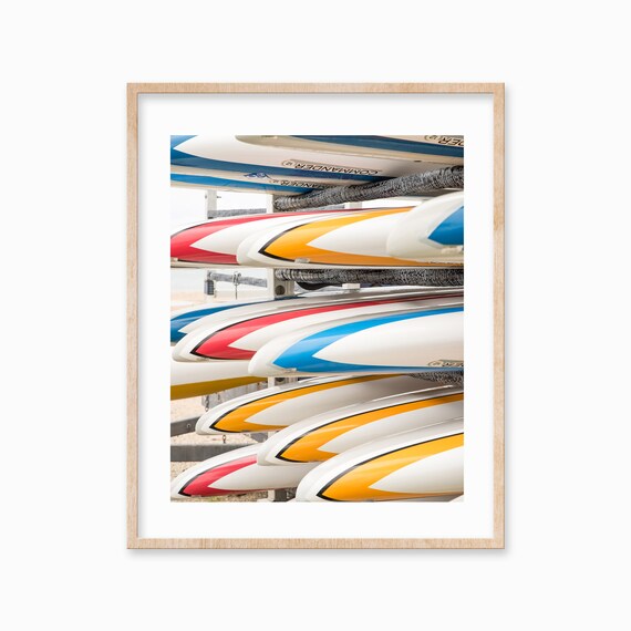 Outrigger Canoe Prints Hawaii Prints Bright Abstract Art Art Outrigger Canoe Printables Travel Art Print