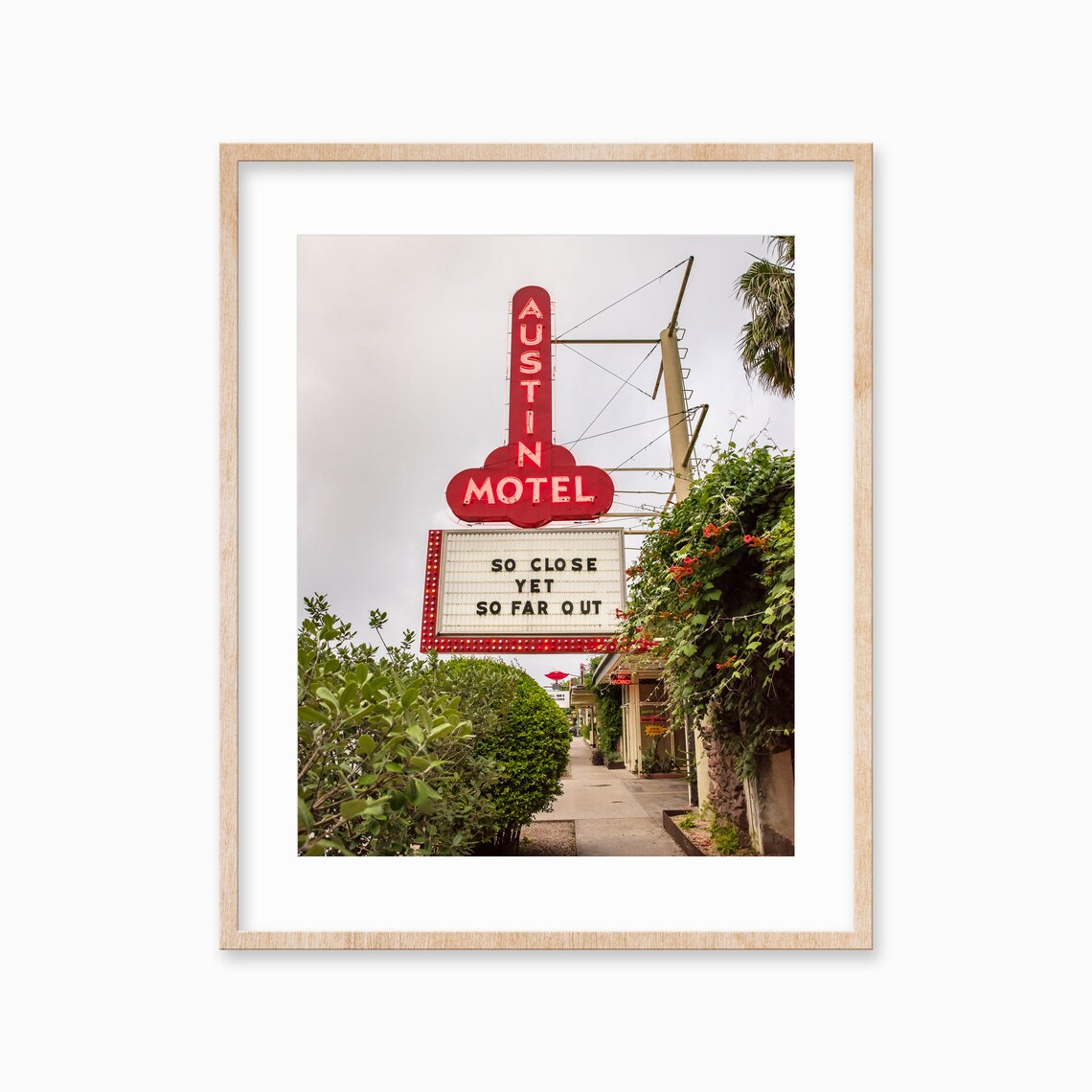 Austin Motel Texas Photography Travel Poster