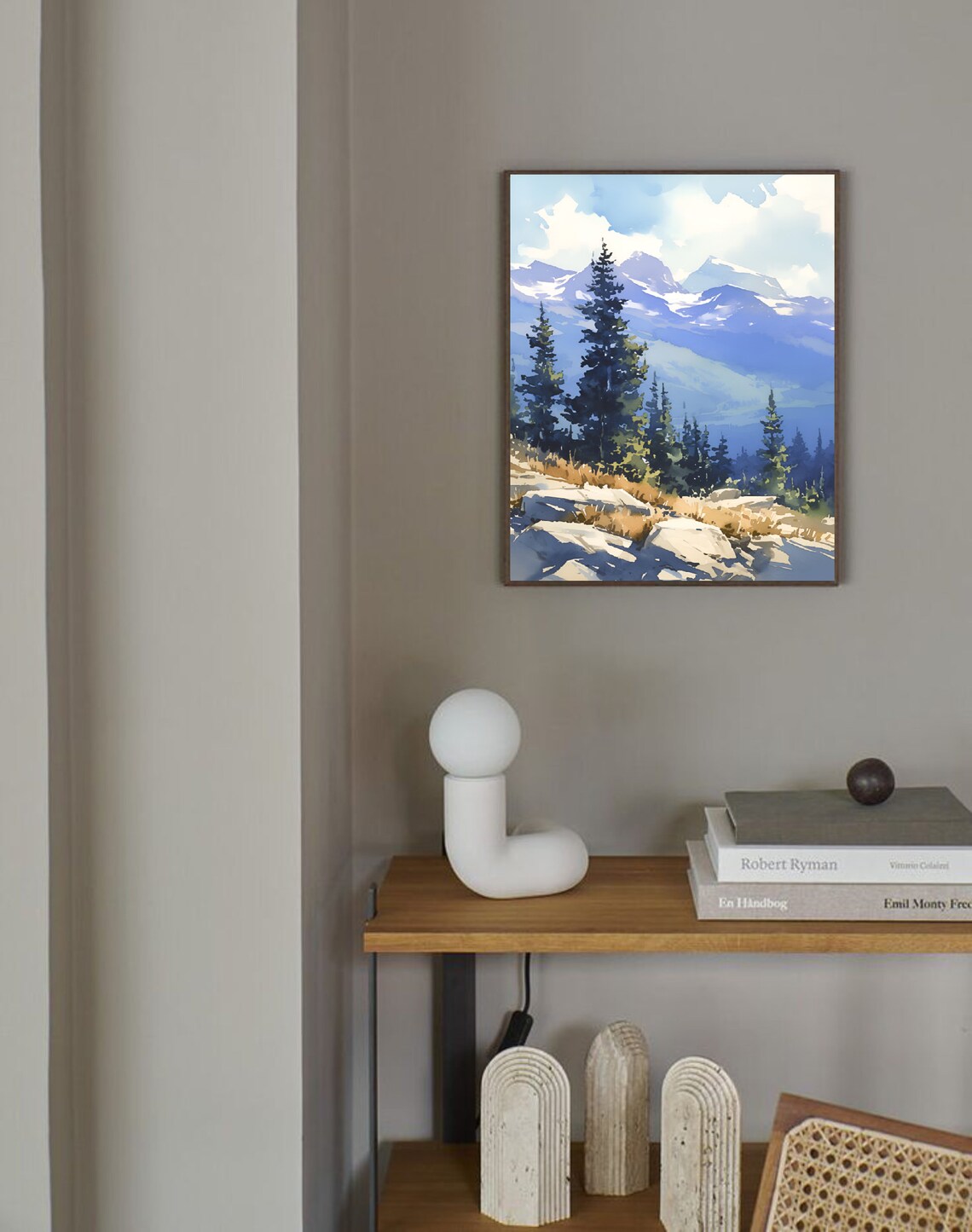 Maroon Bells Painting, Colorado Landscape Art Print - Image 4