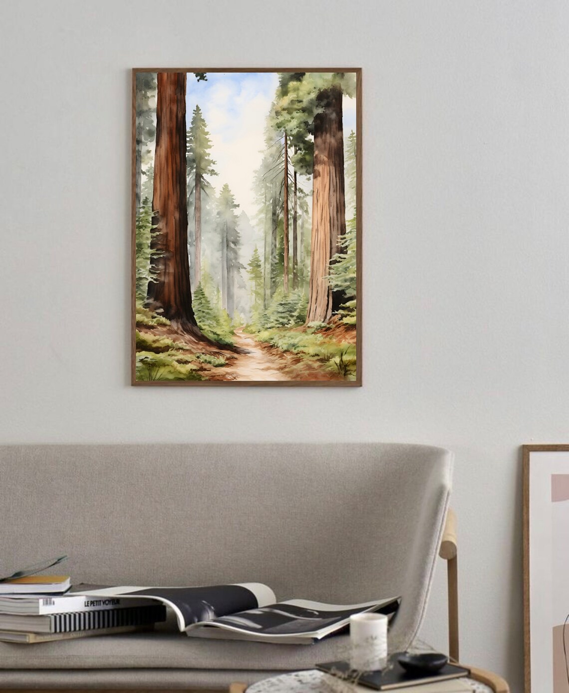 Sequoia National Park Watercolor Poster, California - Image 2