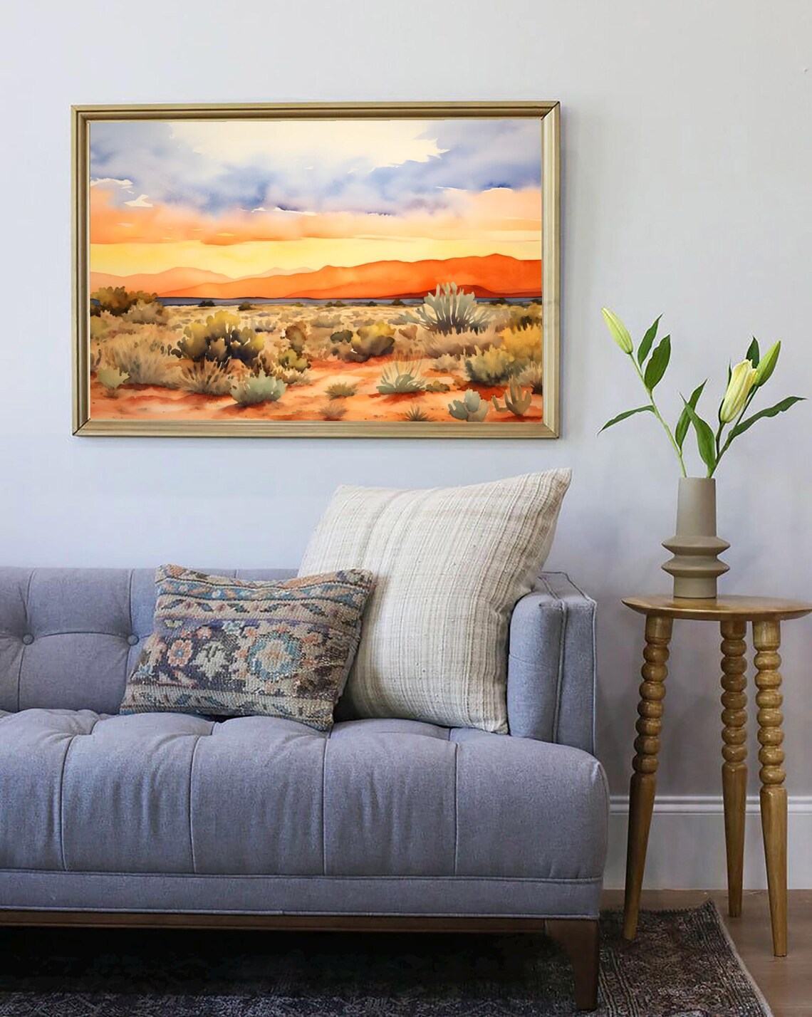Sandia Mountains New Mexico Landscape Art Print - Image 4
