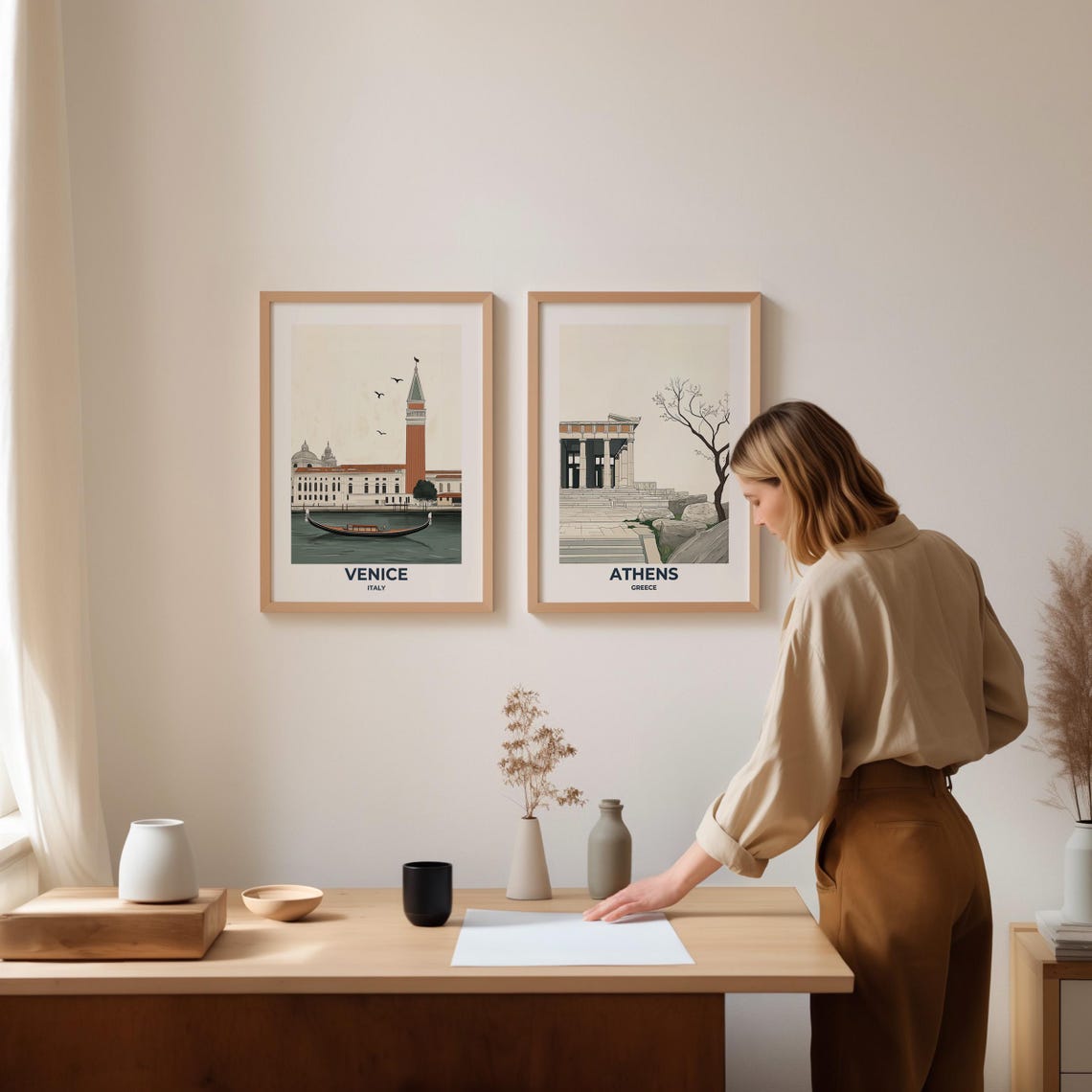 Athens Travel Poster Athens Poster Athens Travel Print Athens City Print Travel Print Travel Poster Athens Wall Decor Greece Poster - Image 2
