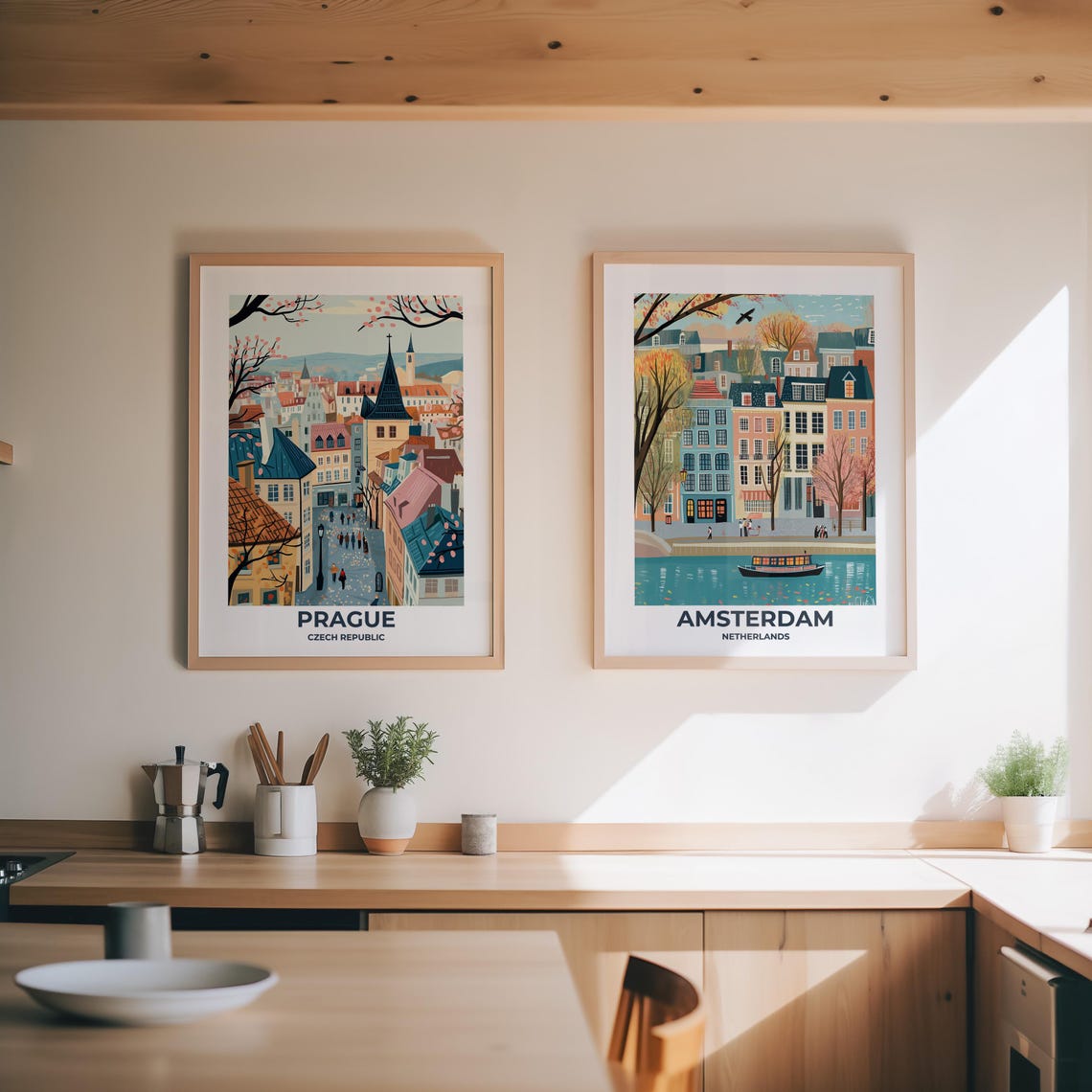Prague Travel Poster Prague Poster Prague Travel Print Prague City Print Travel Print Travel Poster Prague Wall Decor Prague Art Print - Image 2