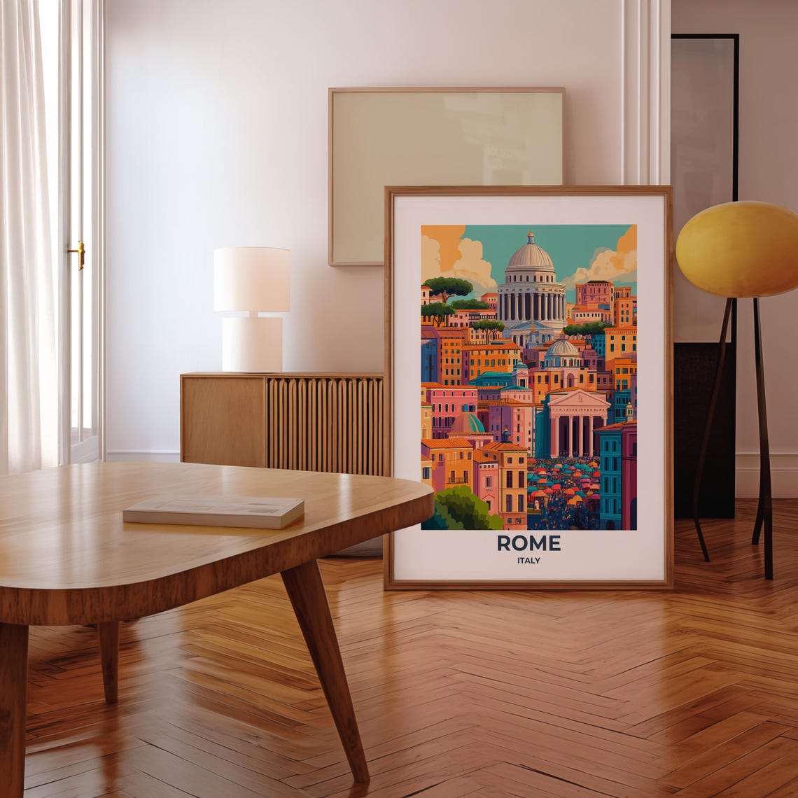 Rome Travel Poster Rome Poster Rome Travel Print Rome City Print Travel Print Travel Poster Rome Wall Decor Italy Travel Poster 018 - Image 3